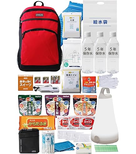 アイリスオーヤマ 防災リュックセット33点 【1人用×2個セット】 Amazon｜アイリスオーヤマ 【防災士監修】 防災グッズ 防災